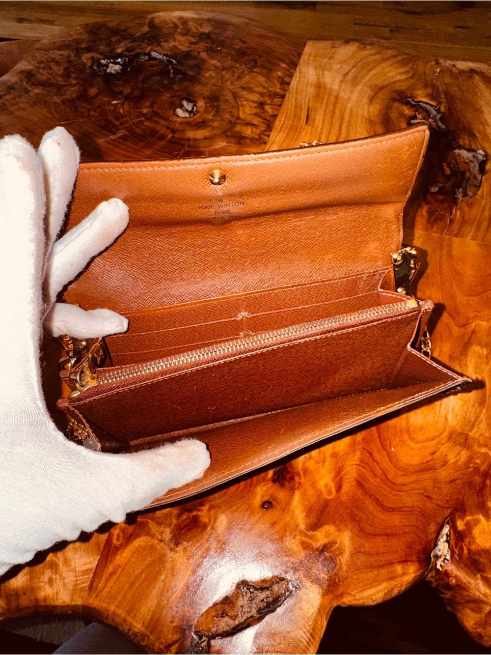 Louis Vuitton monogram vintage Sarah wallet converted Crossbody 2012 - Picture 8 of 14